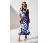 Coast Petite Satin Bias Cut Midi Wedding Guest Dress In Black black 8