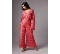 Coast Petite Sequin Batwing Jumpsuit In Blush blush 14