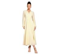 Coast Women's Pleat Detail Lace Trim Maxi Dress in Yellow | Size: 10 Coast Yellow 10