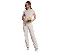Coast Women's Pleat Front Straight Leg Formal Bridal Trousers in Ivory | Size: 10 Coast Ivory 10