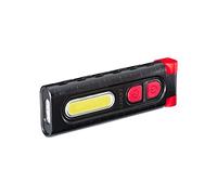 COAST PM100R 180-Degree Rotating Worklight with Magnetic Base, Black/Red