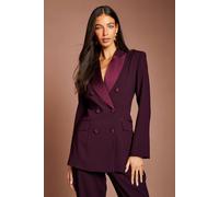 Coast Women's Premium Double Breasted Blazer in Fig | Size: 12