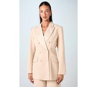 Coast Premium Hourglass Silhouette Double Breasted Blazer In Champagne champagne 12