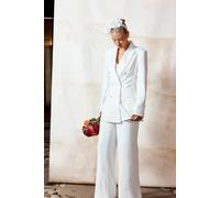 Coast Premium Hourglass Silhouette Double Breasted Bridal Blazer In Ivory ivory