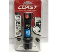 Coast PS200 320 Lumens Pure Beam Twist Focus LED Torch IPX8 5-years Warranty NEW [EEK: A+]