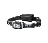Coast RL20RB 1000 Lumen Tri-Color LED Rerchargeable Headlamp with Included Extra Power Pack, Flood and Spot Beams, Variable Light Control, Red/Green Modes