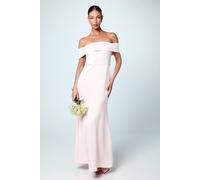 Coast Satin Bardot Maxi Bridesmaid Dress In Blush blush 10
