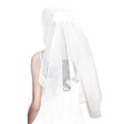 Coast Satin Bow Mini Bridal Veil, One Size, Ivory