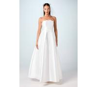 Coast Scalloped Strapless Maxi Wedding Dress In Ivory ivory