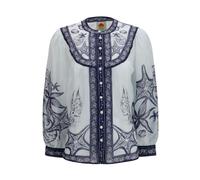 Coast Scarf Long Sleeve Blouse - female - FARM Rio - Blouses - Multicolor - XS - Blouses & Shirts XS