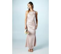 Coast Shoulder Detail Satin Maxi Bridesmaid Dress In Blush blush 14