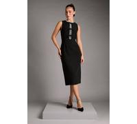 Coast Sleeveless Crepe Midi Dress With Diamante Bow Detail In Black black 18