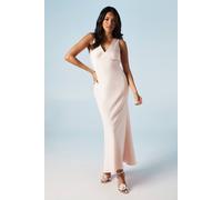 Coast Tie Back Detail Satin Bridesmaid Dress In Blush blush 18