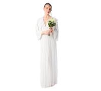 Coast V Neck Sequin Kimono Sleeve Wedding Dress, 12, Ivory