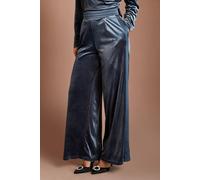 Coast Women's Velvet Trouser With Satin Waistband in Slate | Size: 16