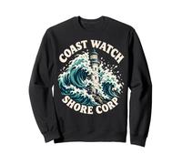 Coast Watch s Shore Corp s Lighthouse Ocean Wave Sweatshirt
