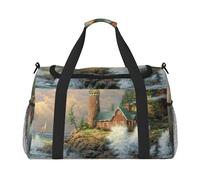 Coast Wave and Lighthouse Tote Bag Women Men Travel Crossbody Bag Purse Shoulder Bag Work Handbags Everyday Hobo Bag