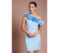 Coast Women's 3D Floral One Shoulder Mini Dress in Blue | Size: 10 Coast Blue 10