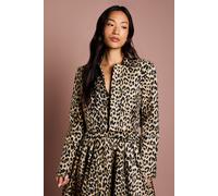 Coast Women's Animal Jacquard Cropped Jacket in Mink | Size: 16 Coast Mink 16