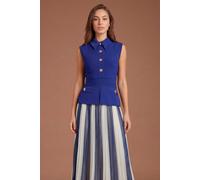 Coast Women's Bandage Blue Pleated Dress | Size: 8