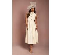 Coast Women's Bandage Knit Shirt Midi Dress in Lemon | Size: 16 Coast Lemon 16