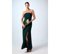 Coast Women's Bandeau Cowl Back Crepe Maxi Bridesmaid Dress in Emerald | Size: 12 Coast Emerald 12