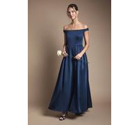Coast Women's Bandeau Double Layer Skirt Maxi Bridesmaid Dress in Navy | Size: 14 Coast Navy 14