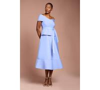 Coast Women's Bardot Bandage Full Skirted Midi Dress in Cornflower | Size: 12