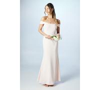 Coast Women's Bardot Corset Crepe Bridesmaid Dress in Blush | Size: 10 Coast Blush 10