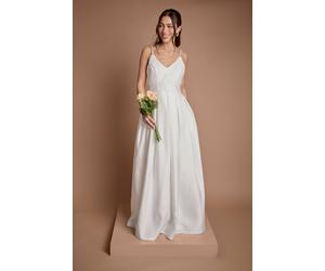 Coast Women's Beaded Embellished Full Skirt Wedding Dress in Ivory | Size: 12