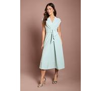 Coast Women's Belted Crepe Dress in Mint | Size: 16