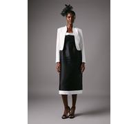 Coast Women's Bow Back Long Sleeve Jacket in White | Size: 12 Coast White 12