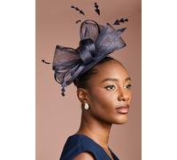 Coast Women's Bow & Feather Fascinator in Navy Coast Navy One Size