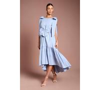 Coast Women's Bow Shoulder Floral Corsage Detail Dress in Cornflower Blue | Size: 10 Coast Cornflower Blue 10
