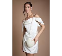 Coast Women's Bridal Aurelia Pearl Love Heart Shape Clutch Bag in Ivory Coast Ivory One Size