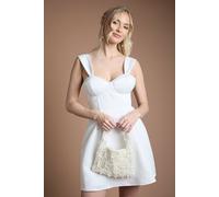 Coast Bridal Edie Pearl Detail Shaped Shoulder Bag, One Size, Ivory