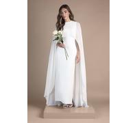 Coast Women's Cape Maxi Wedding Dress in Ivory | Size: 14 Coast Ivory 14