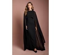 Coast Women's Cape Sleeve Maxi Dress in Black | Size: 12 Coast Black 12