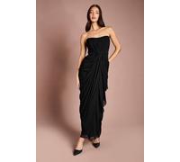 Coast Women's Contour Collective Corset Detail Maxi Dress in Black | Size: 18
