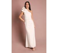 Coast Women's Corsage One Shoulder Jersey Maxi Dress in Ivory | Size: 18 Coast Ivory 18