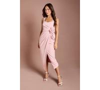 Coast Women's Corsage Pleated Pencil Dress in Blush | Size: 10 Coast Blush 10