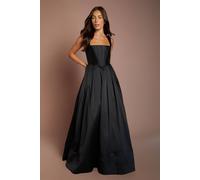 Coast Women's Corset Bodice Full Skirt Maxi Dress in Black | Size: 18