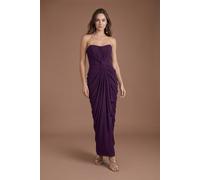 Coast Women's Corset Detail Contour Collective Bridesmaid Dress in Fig | Size: 14