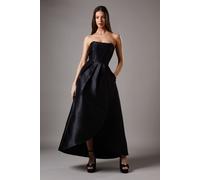 Coast Women's Corset Detail Twill Black Maxi Dress | Size: 10 Coast Black 10