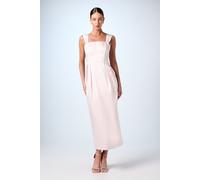 Coast Women's Corset Satin Column Midi Bridesmaid Dress in Blush | Size: 12 Coast Blush 12