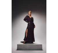 Coast Women's Couture Batwing Sleeve Maxi Dress in Purple | Size: 10 Coast Purple 10