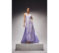 Coast Women's Couture Halterneck Embellished Maxi Dress With Exaggerated Bow Back in Lilac | Size: 12 Coast Lilac 12