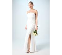 Coast Women's Crepe Corset Fishtail Wedding Dress With Puddle in Ivory | Size: 12 Coast Ivory 12