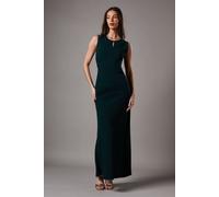 Coast Women's Crepe Dress With Draped Panel Maxi Dress in Emerald | Size: 12 Coast Emerald 12