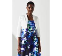 Coast Women's Crop Sleeve Bolero Jacket in Ivory | Size: 10 Coast Ivory 10